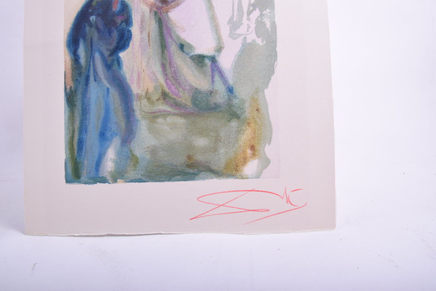 Salvador Dali Święty Piotr I Dante rewelacyjna oprawa szyba UV 26x33 cm