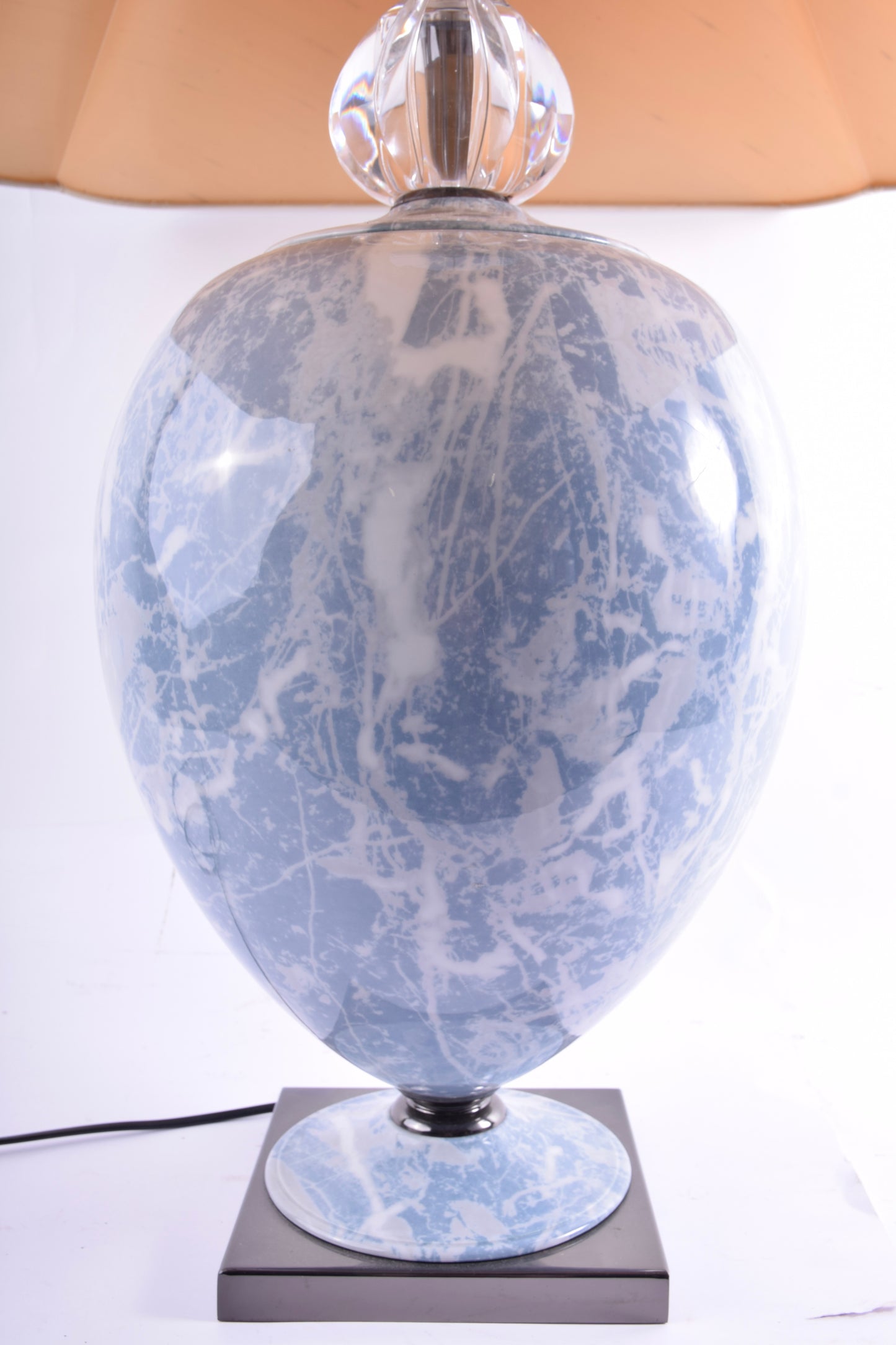 Lampa stołowa Mangani – porcelana artystyczna wys. 80 cm średnica 60 cm