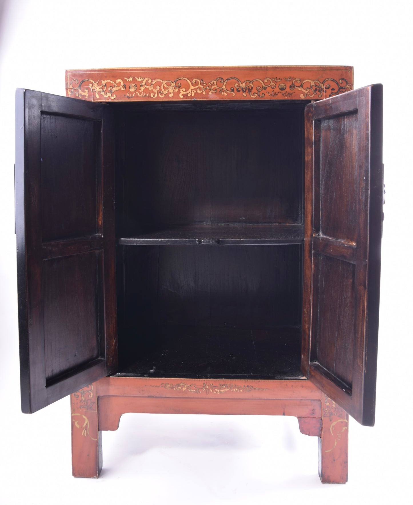 Sztuka Chin prosta komódka z pięknie zdobionym frontem 85x58x37 cm