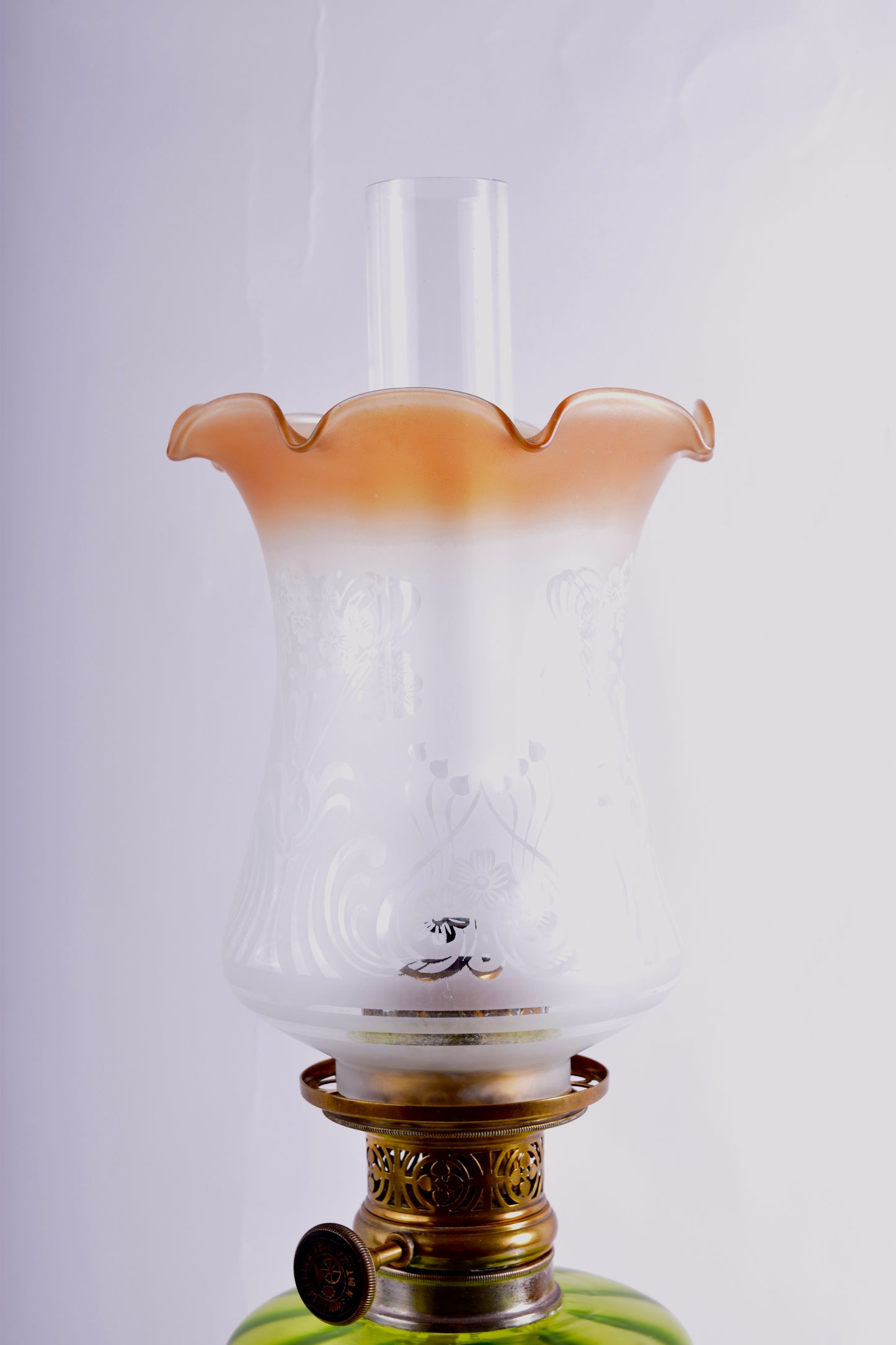 Lampa naftowa Ditmar Wien secesja oryginał 1900r 55cm