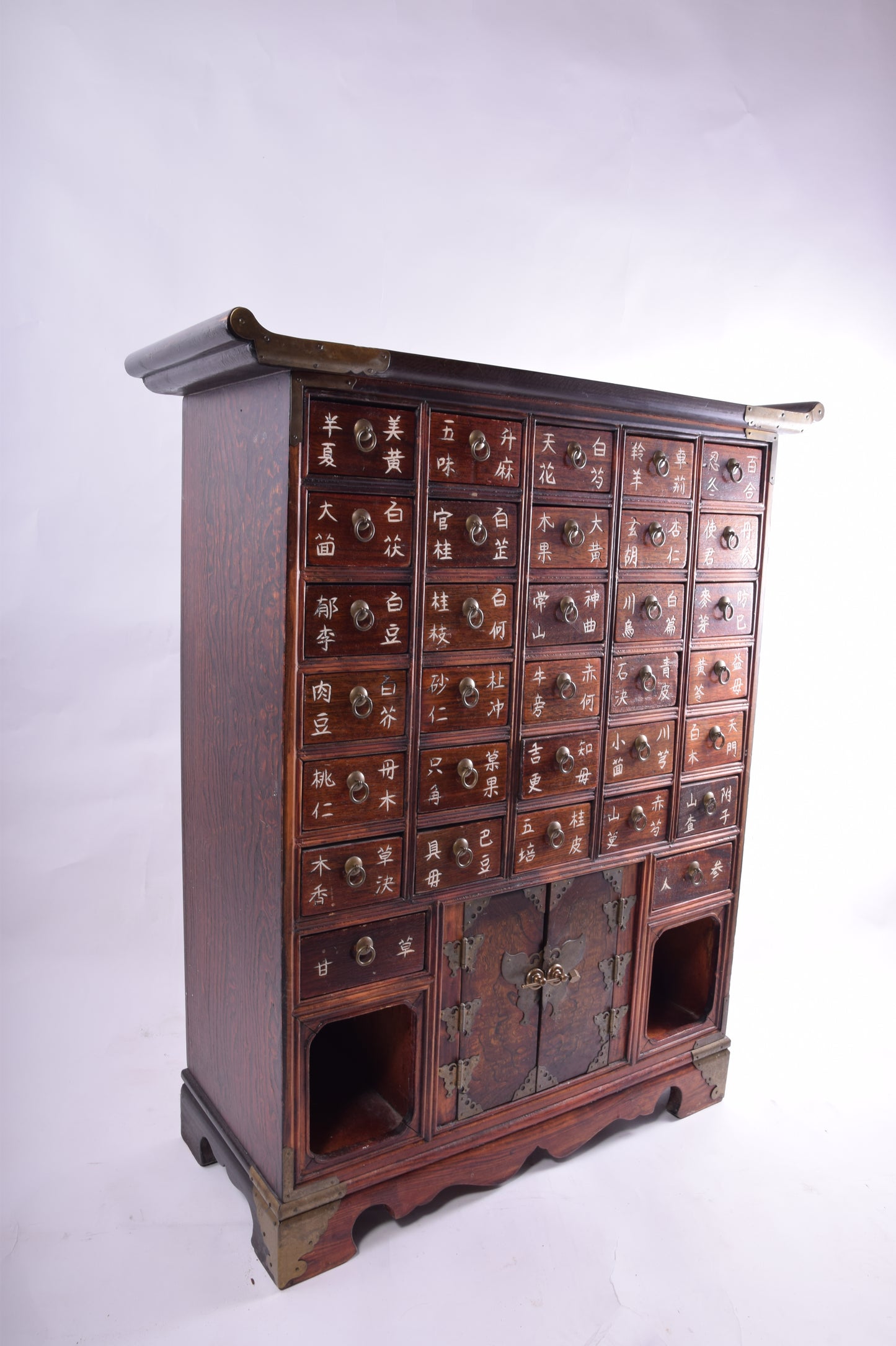 Sztuka Chin komoda apteczna 32 szuflady w kształcie pagody 80x67x25cm