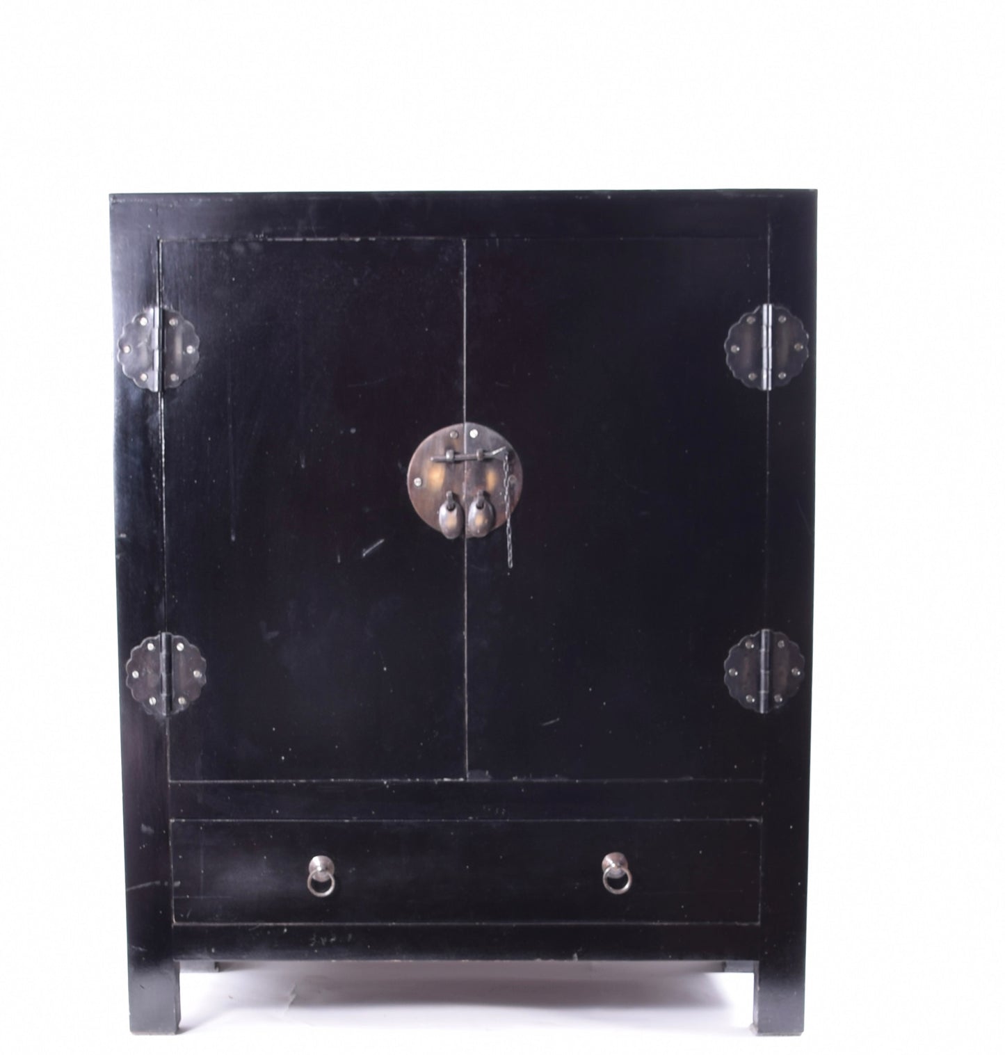 Sztuka Chin czarna komoda prosta zgrabna 2015rok w 85x70x35cm