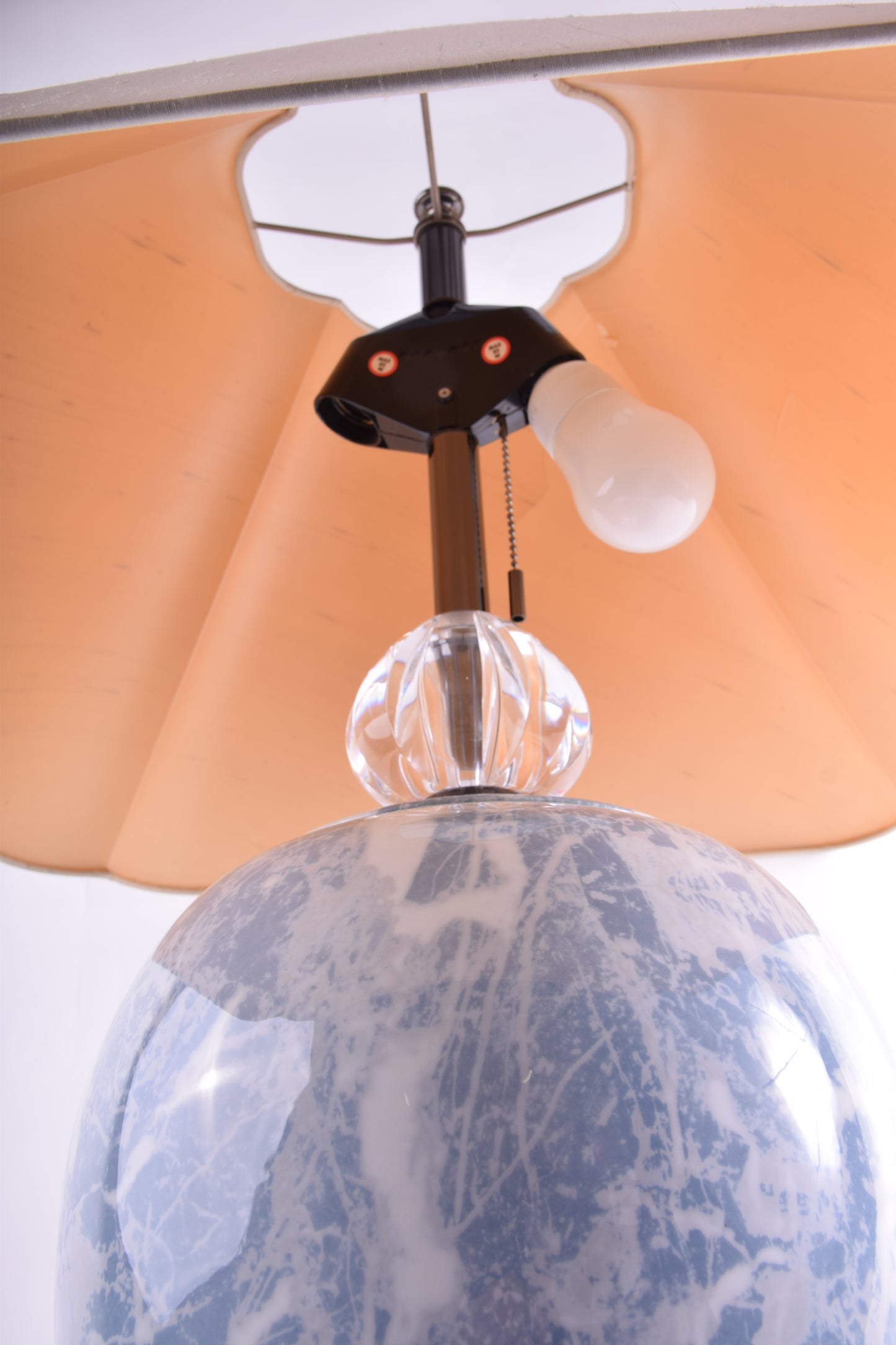 Lampa stołowa Mangani – porcelana artystyczna wys. 80 cm średnica 60 cm