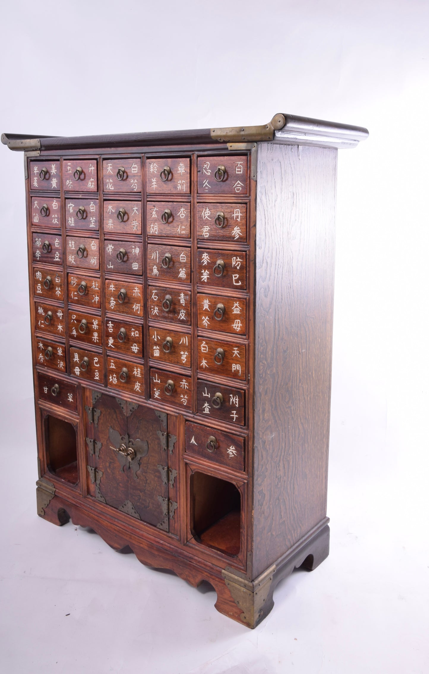 Sztuka Chin komoda apteczna 32 szuflady w kształcie pagody 80x67x25cm