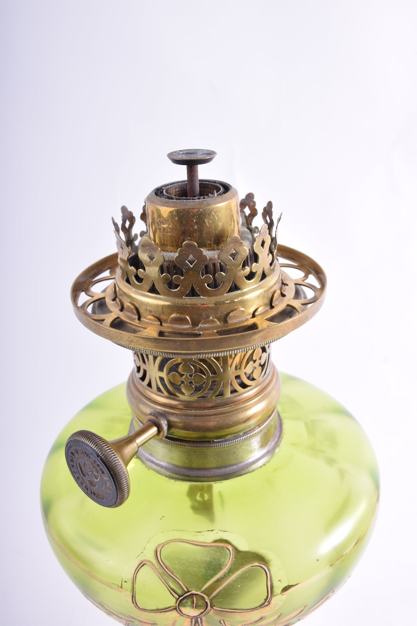 Lampa naftowa Ditmar Wien secesja oryginał 1900r 55cm