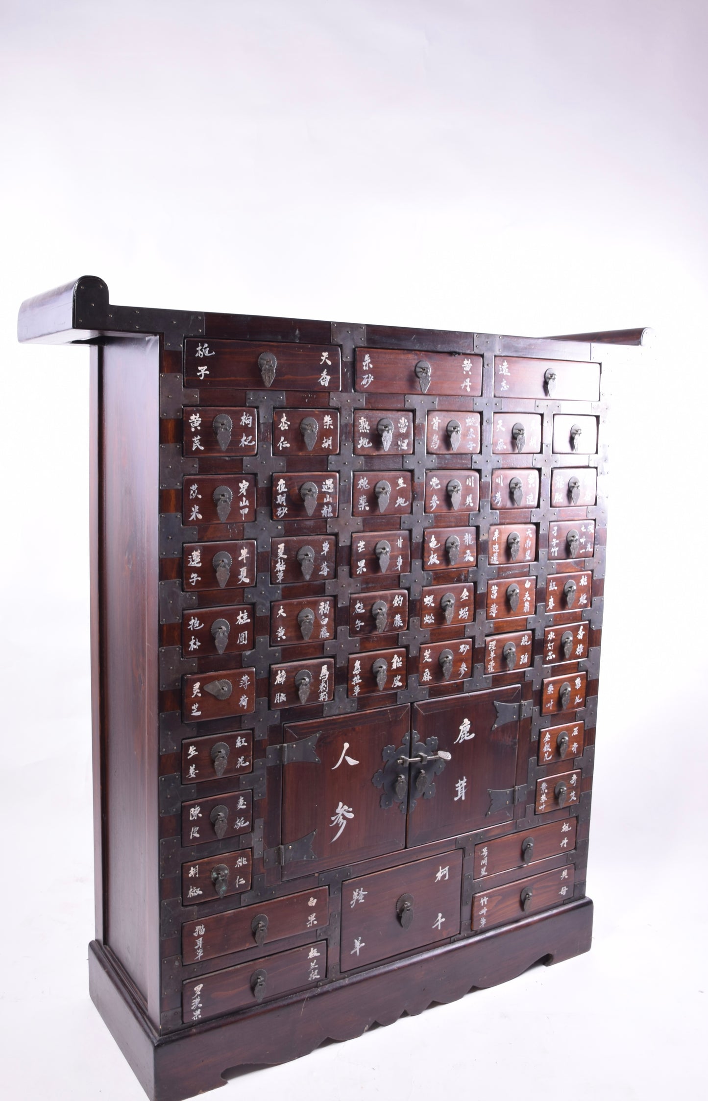 Sztuka Chin komoda apteczna 44 szuflady solidna drewniana duża 100x93x25cm