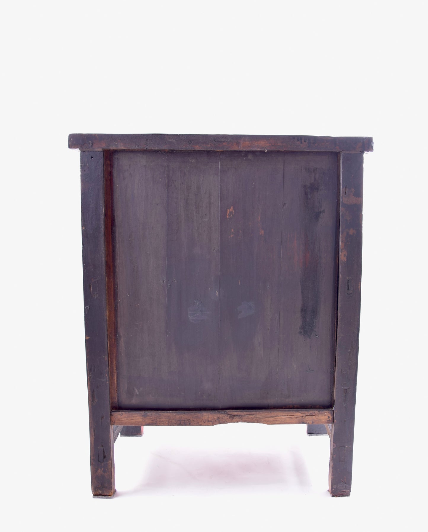 Sztuka Chin prosta stara komódka czerwona XIX wiek 83x66x38 cm