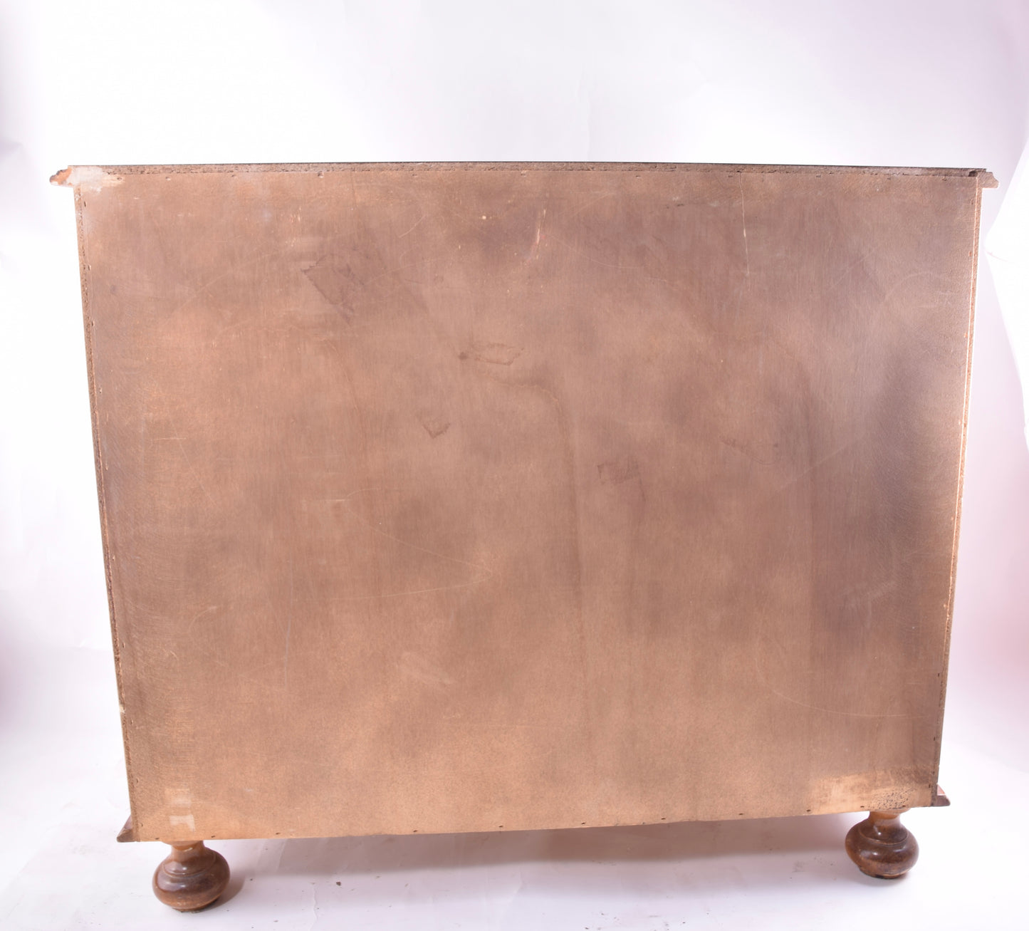 Klasyczna komoda z ozdobnymi 4 szufladami orzech XX wiek 88x760x37 cm