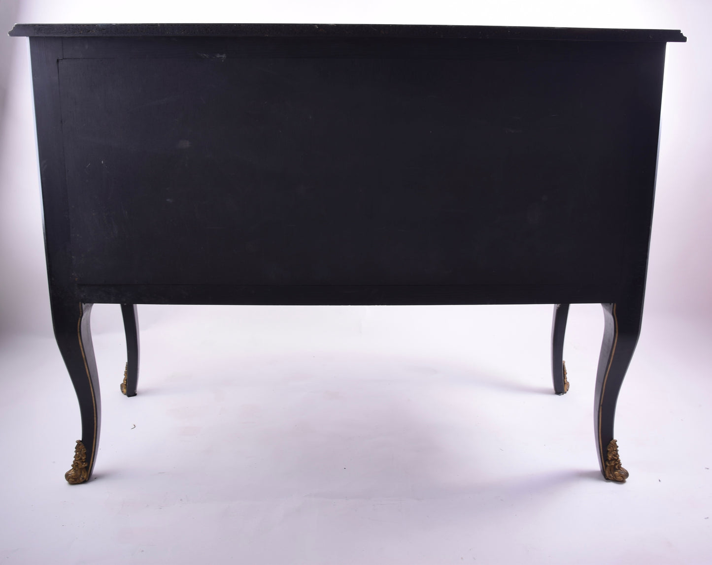Sztuka Chin komoda malowana w bukiety kwiatów czarna laka 107x82x42 cm