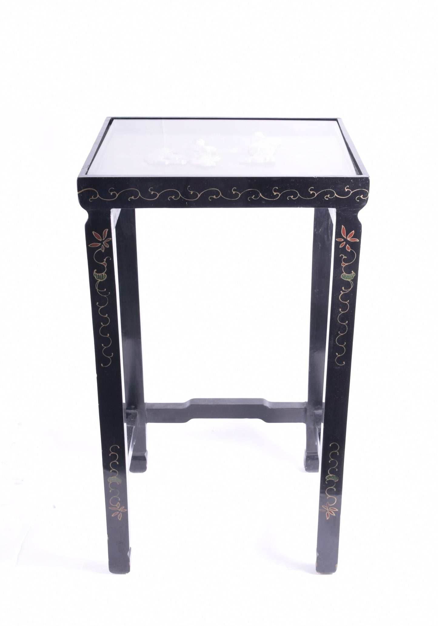 Stolik orientalny z dekoracją figuralną 55x30x24 cm