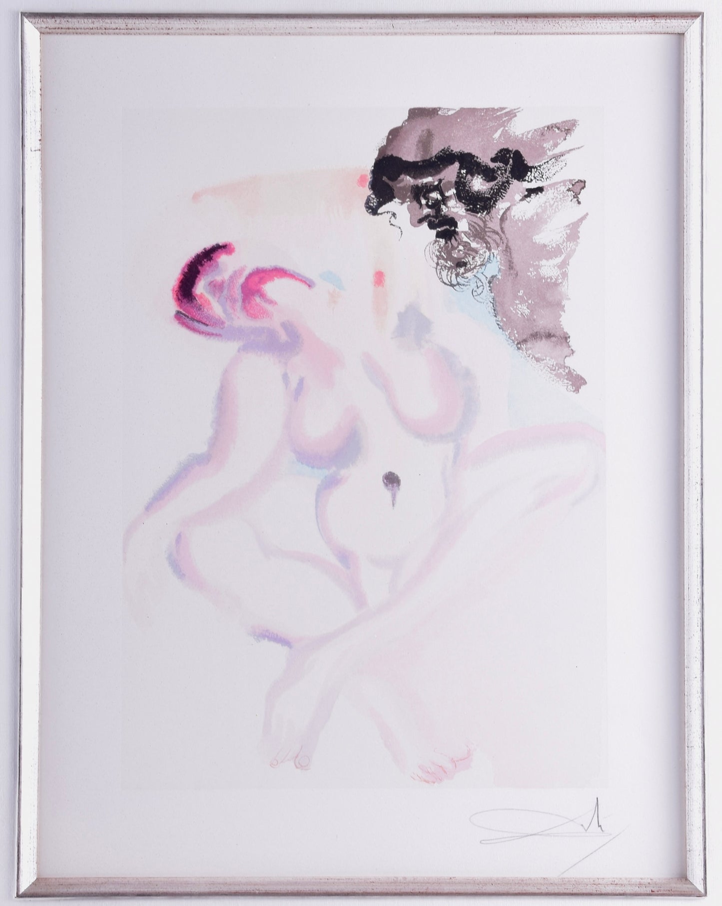 Salvador Dali Ospałość drzeworyt barwny 26x33(50x60)cm