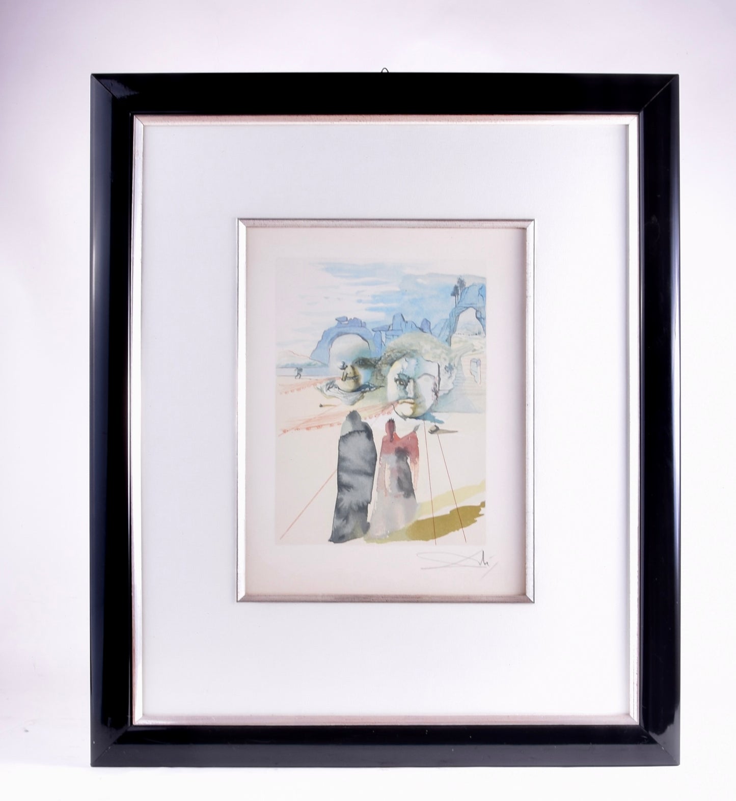 Salvador Dali Chciwość i rozrzutność drzeworyt barwny 26x33(50x60)cm