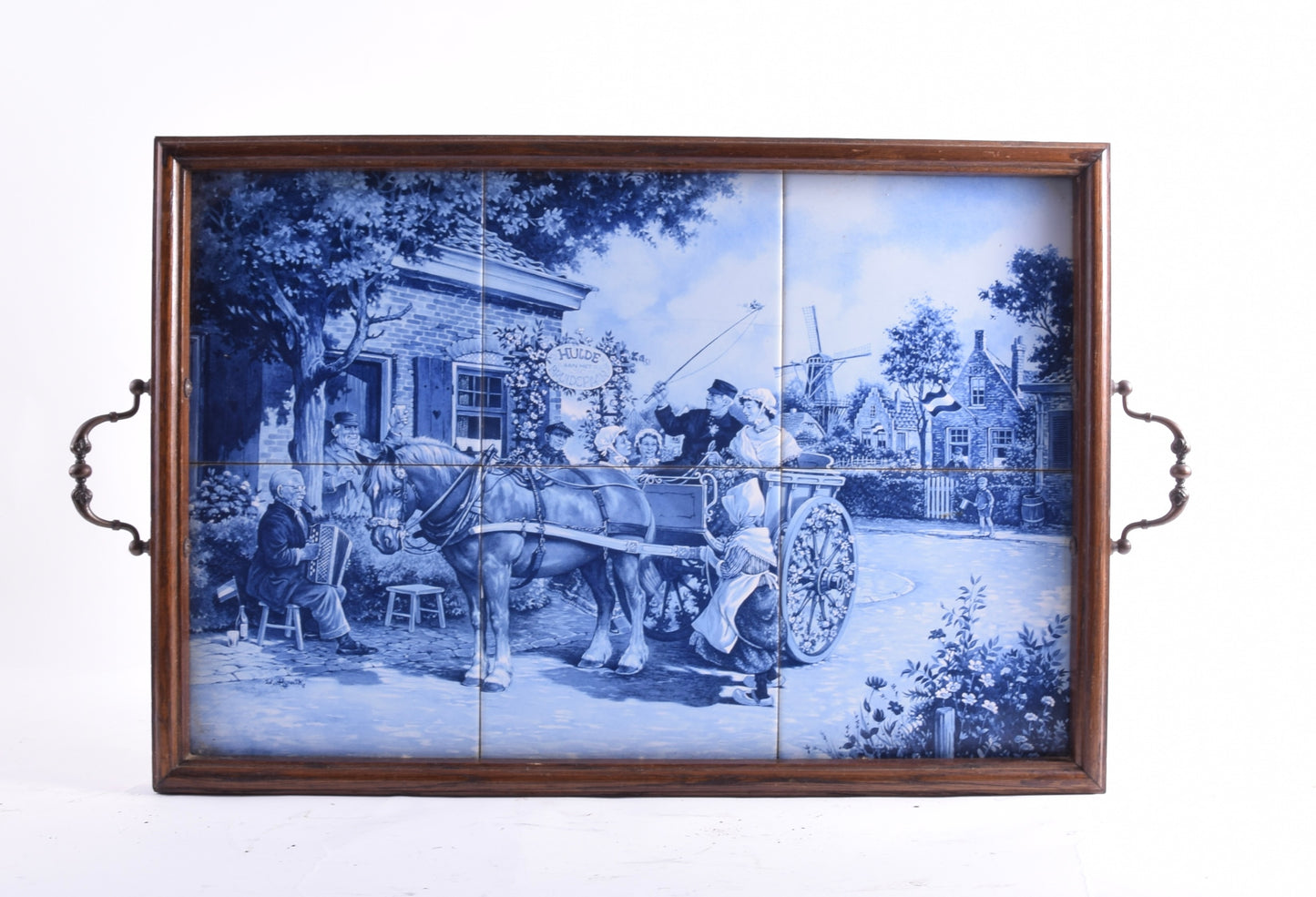 Taca z kafelkami holandia XX wiek 48x34 cm