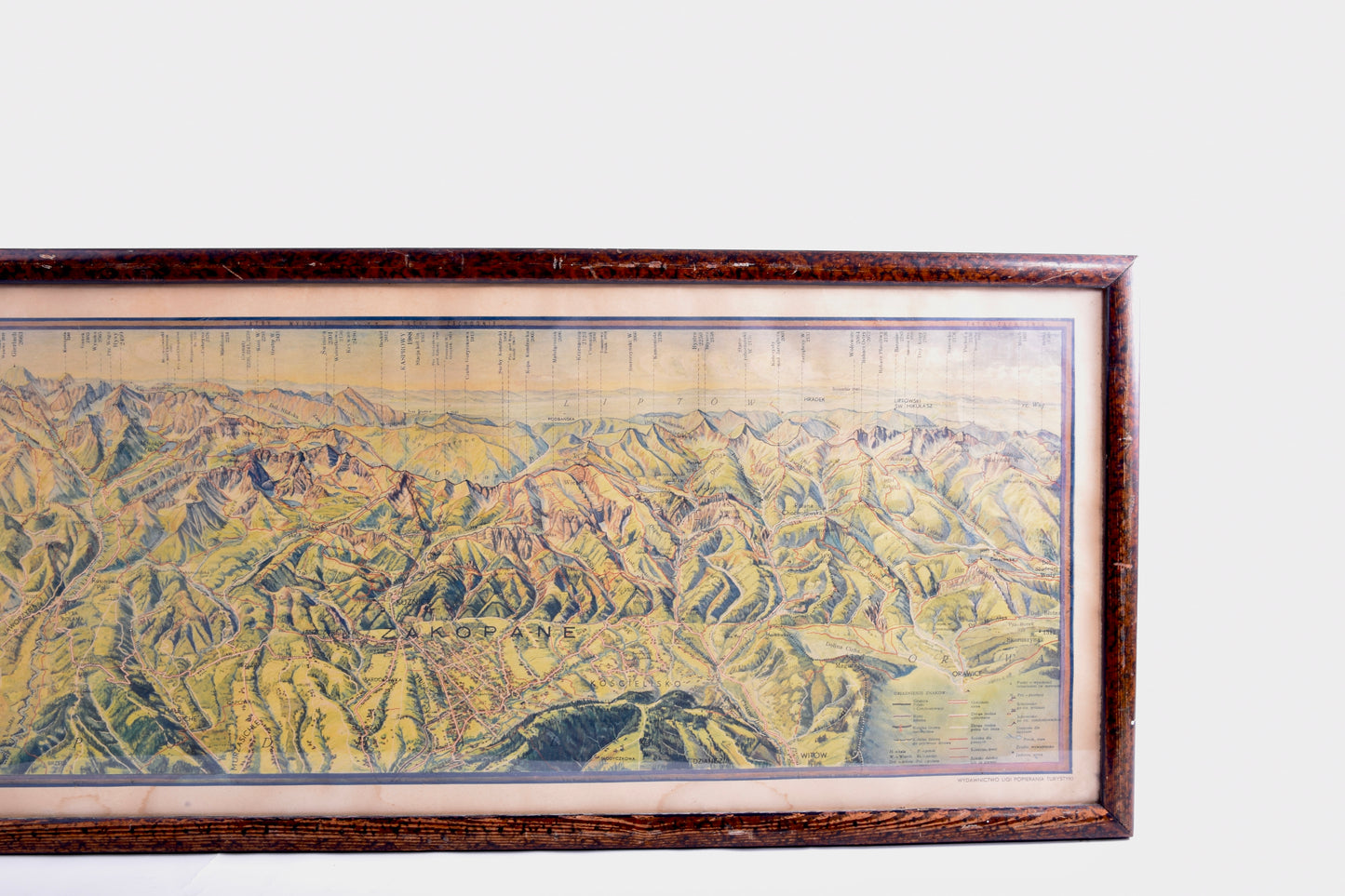 Mapa Tatr 1930 rok Tadeusz Zwoliński