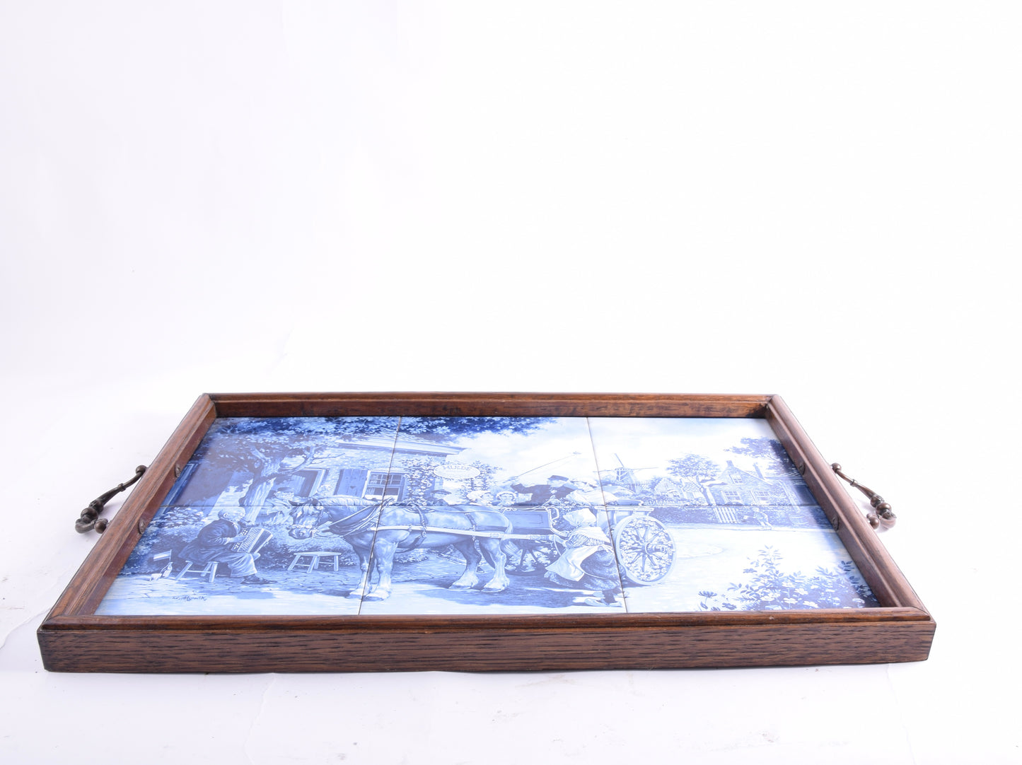 Taca z kafelkami holandia XX wiek 48x34 cm