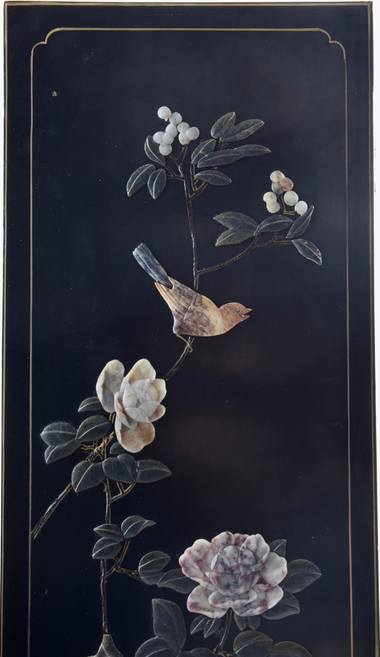 Chińska komoda dekoracyjna bogato zdobiona XX wiek 105x69x35cm