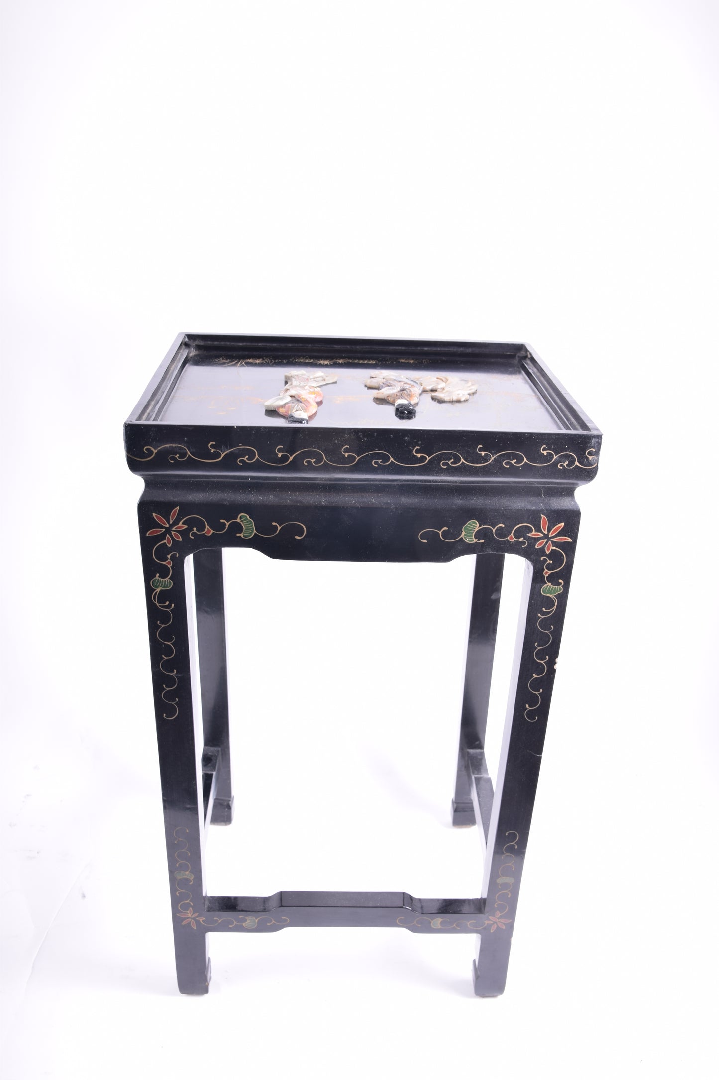 Stolik orientalny z dekoracją figuralną 55x30x24 cm