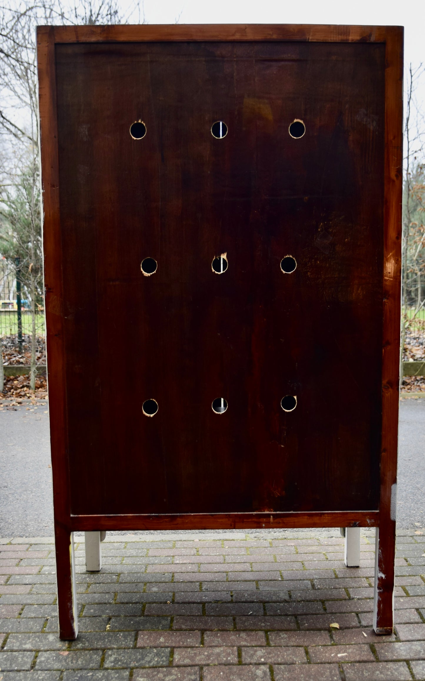 Szafa chińska typu wedding cabinet biała 180x104x64 cm II poł XXw