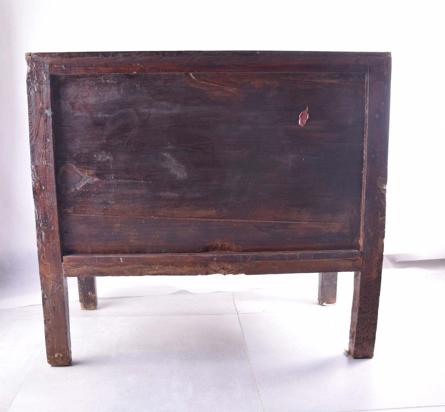 Sztuka Chin solidna malowana komoda z Mandarynem XIX wiek 98x86x37 cm