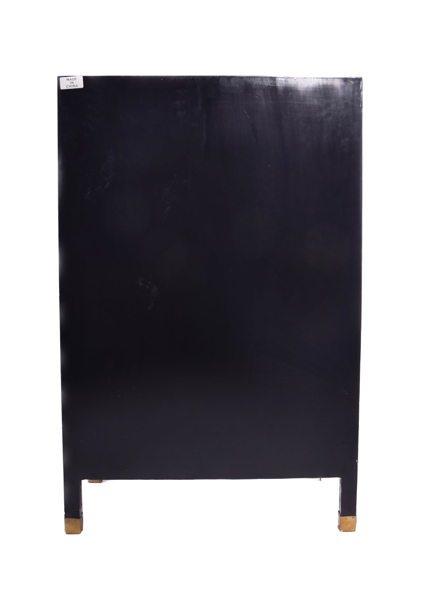 Chińska szafka lakierowana z intarsją ręcznie zdobiona lata 70–80 102x66x32