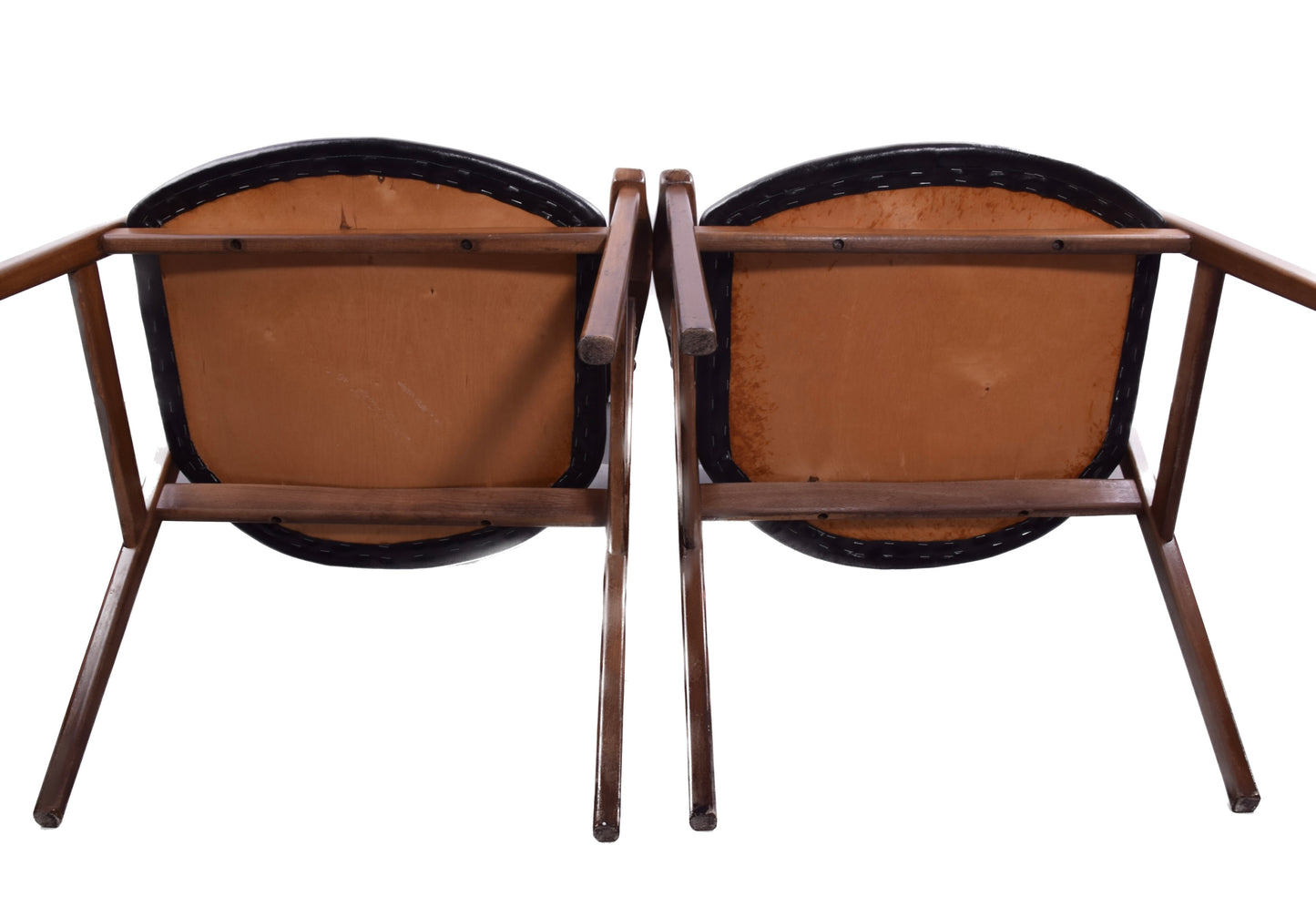 Para zgrabnych foteli lata 60 buk super wygodne 78x60x60 cm