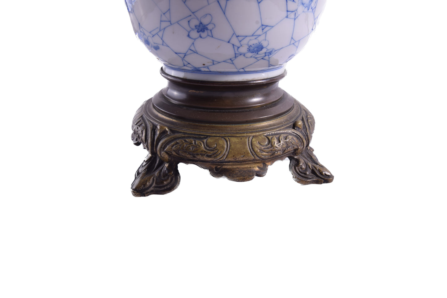 Lampa stołowa z porcelanowym korpusem Japonia Meiji/Taisho 1890–1920 70 cm