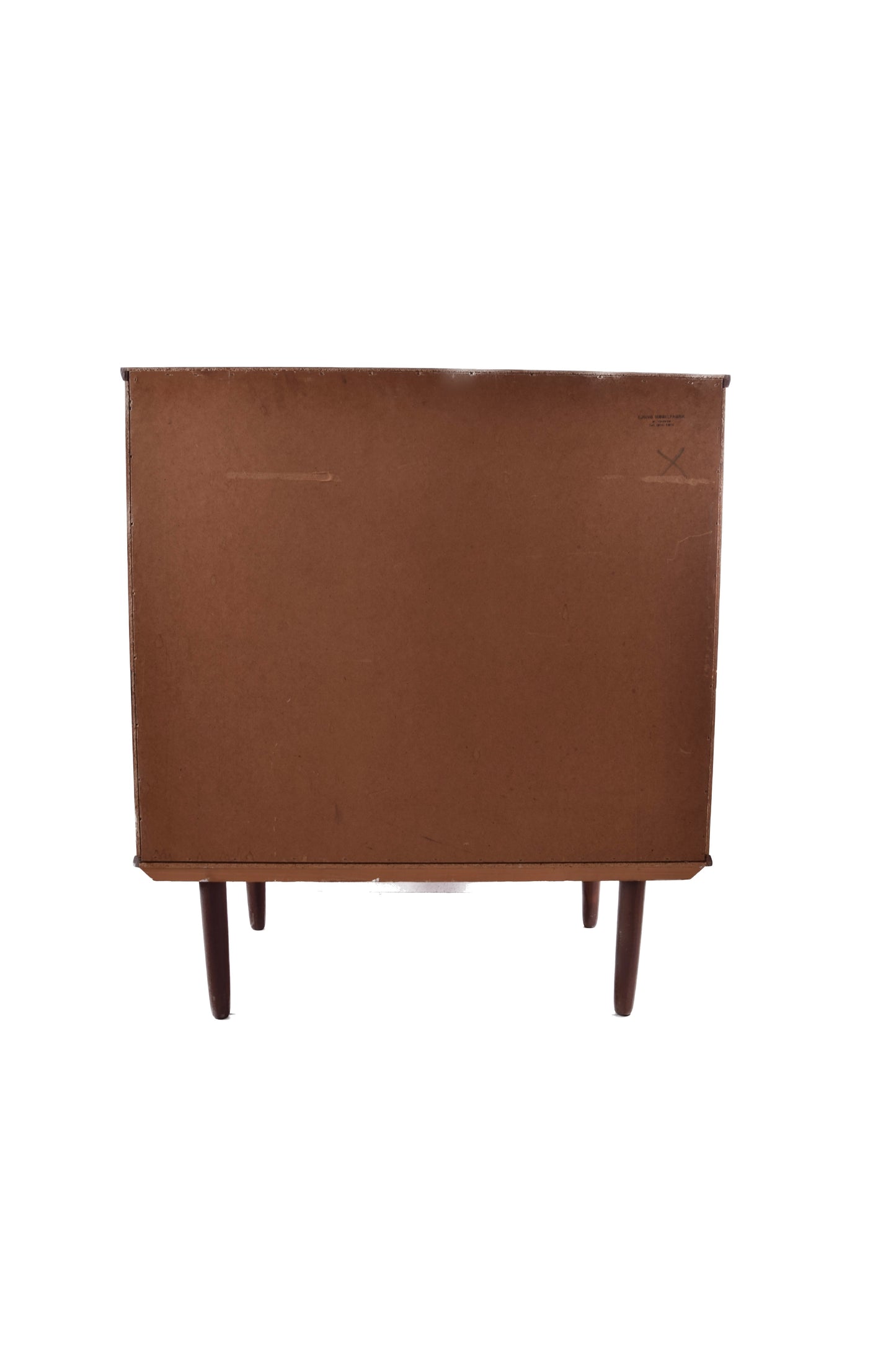 Duńska komoda Ejstrup Mobelfabrik teak 4 głębokie szuflady nóżki 85x95x41cm