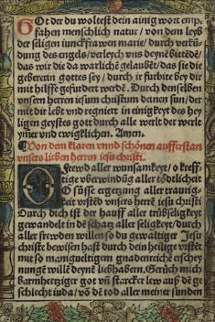 Dwa drzeworyty Hortulus Animae Chrystus i Madonna Norymberga 1510/1520 rok