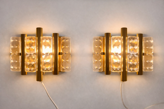 Para luksusowych kinkietów prawdopodobnie Hans Agne Jacobsson 21x18,5 cm