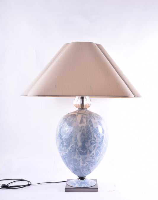 Lampa stołowa Mangani – porcelana artystyczna wys. 80 cm średnica 60 cm
