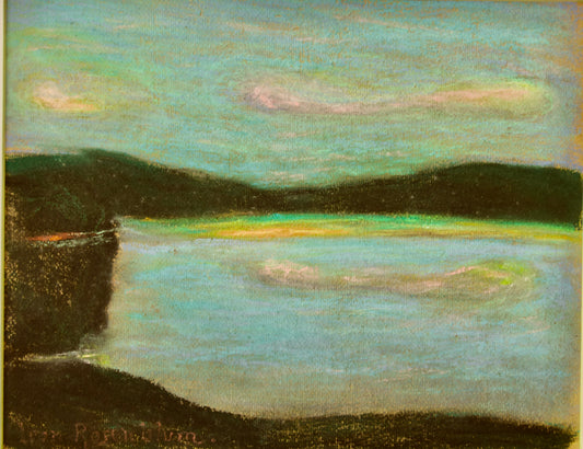 Leon Rosenblum Wieczorna chmura pastel na tekturze 23x29 cm rama 41x51cm
