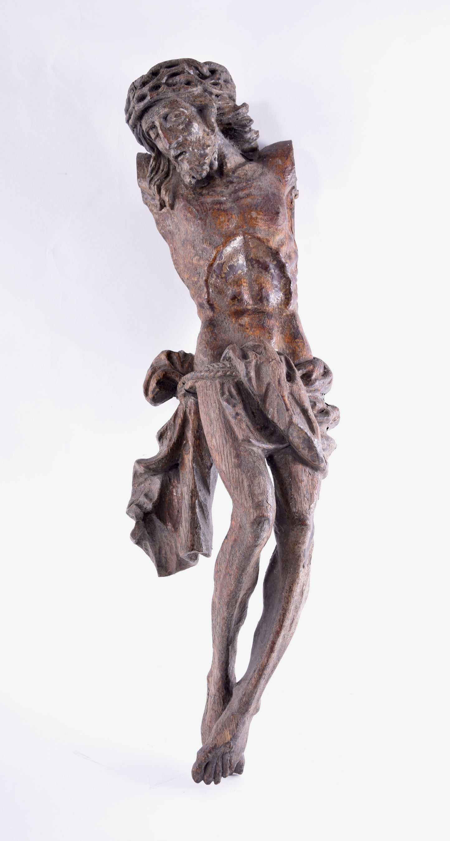 Chrystus rzeźba w dębie XVII wiek 63 cm