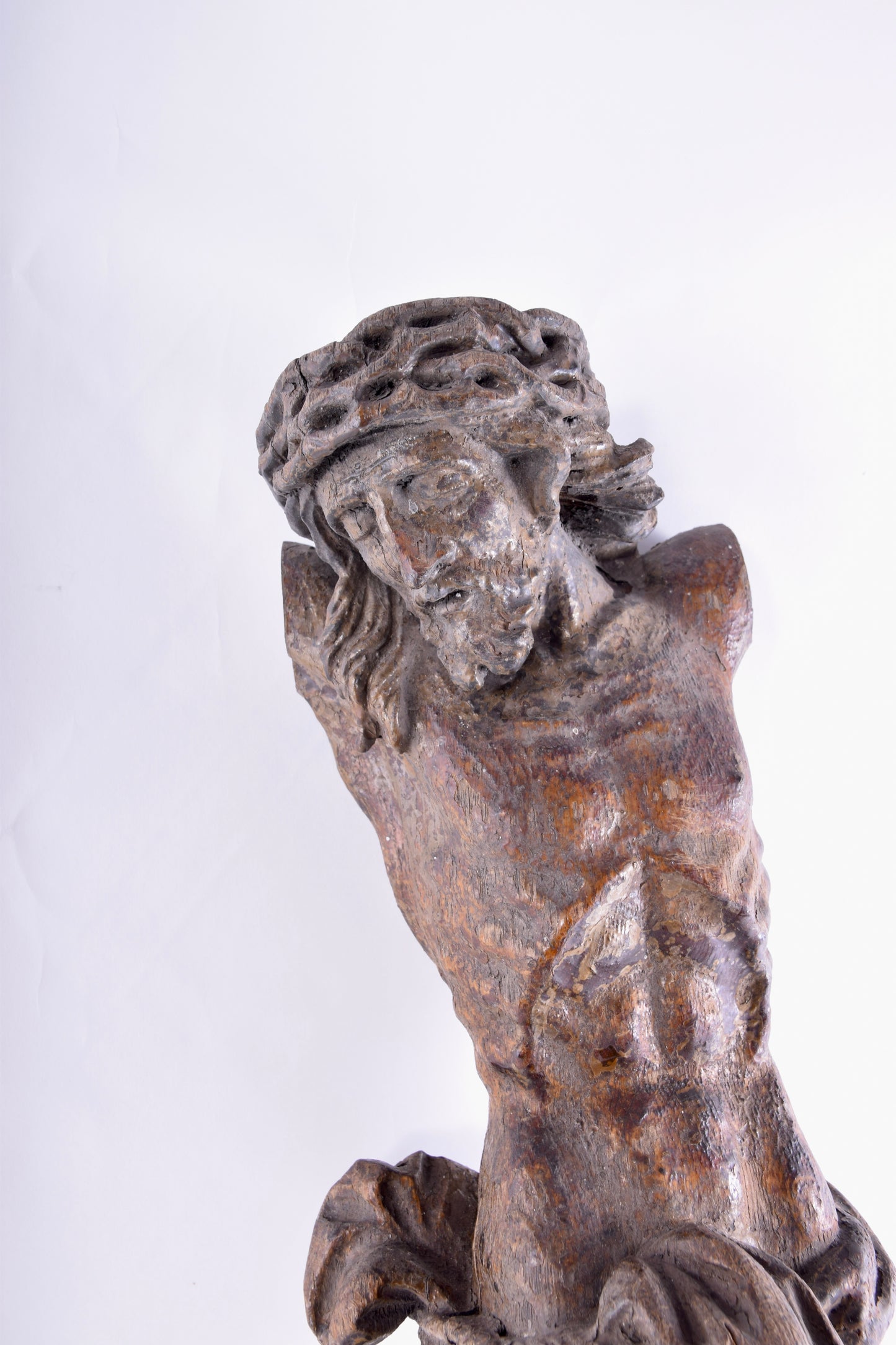 Chrystus rzeźba w dębie XVII wiek 63 cm