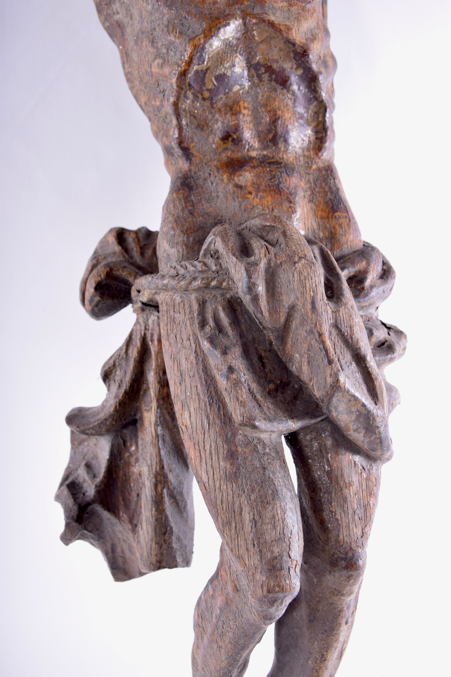 Chrystus rzeźba w dębie XVII wiek 63 cm