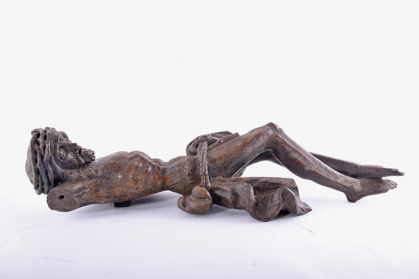 Chrystus rzeźba w dębie XVII wiek 63 cm