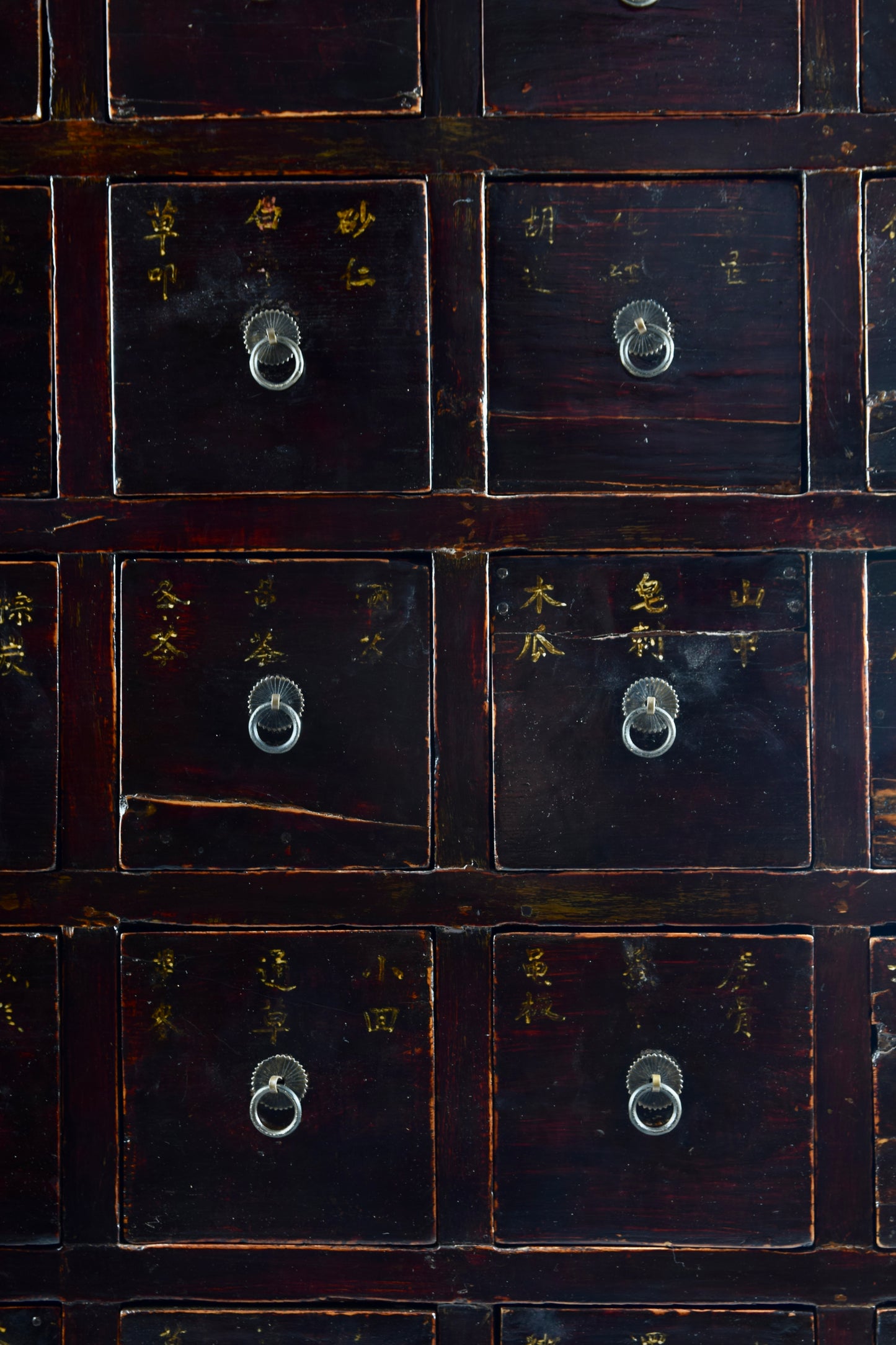 Duża oryginalna chińska szafa apteczna prawdopodobnie XIX/XX w 187x110x53cm