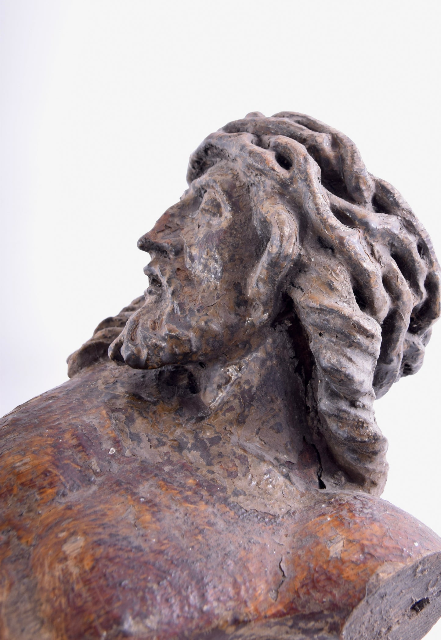 Chrystus rzeźba w dębie XVII wiek 63 cm
