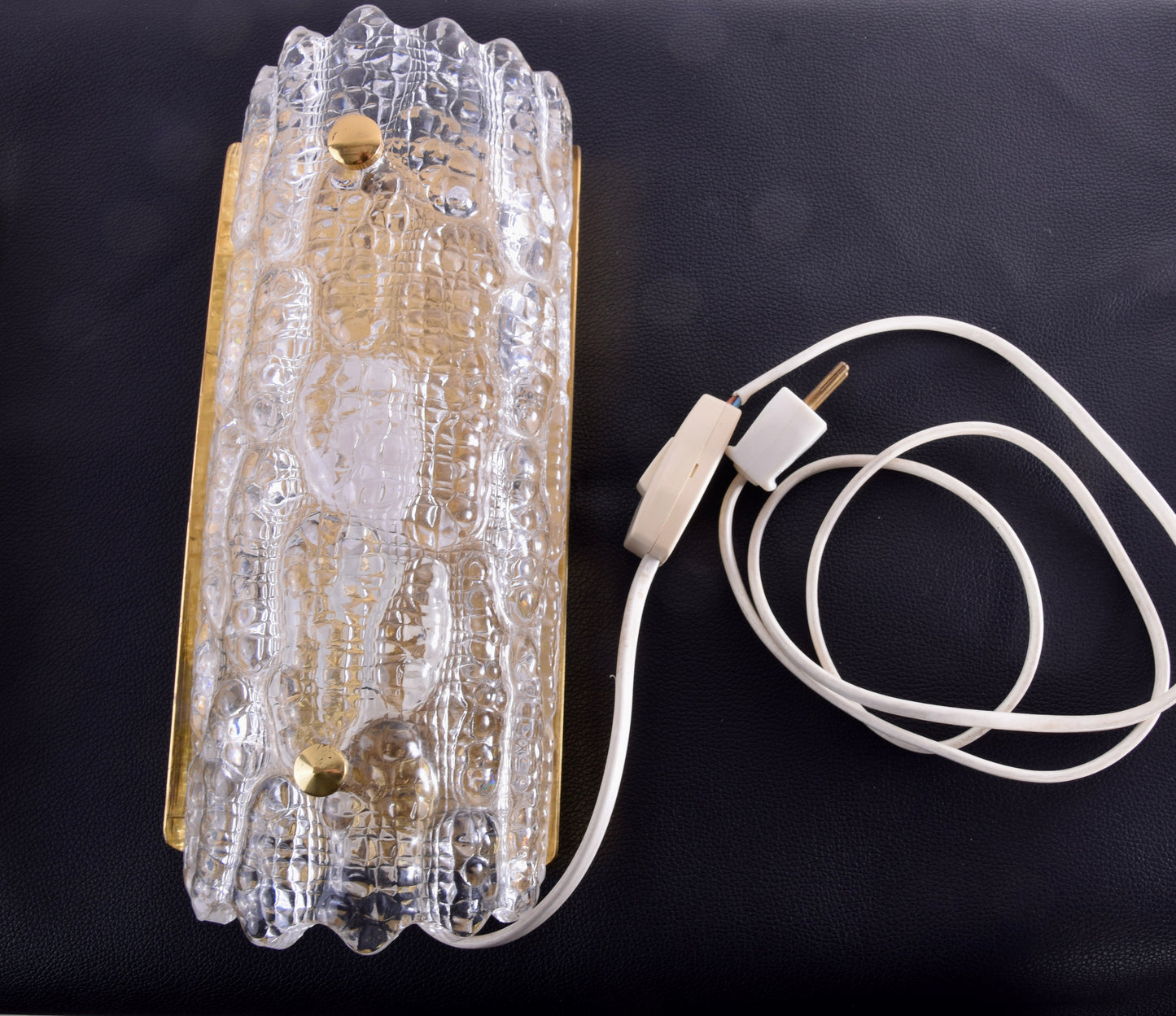 Para oryginalnych kinkietów Carl Fagerlund, Szwecja, lata 60 28x12cm