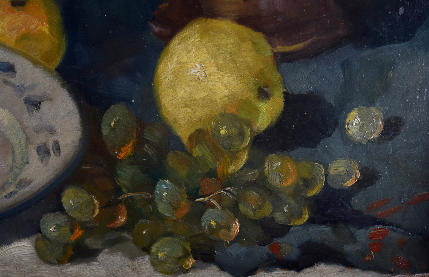 Oldřich Homoláč (1872–1957), Martwa natura z owocami, 1944 74x86cm