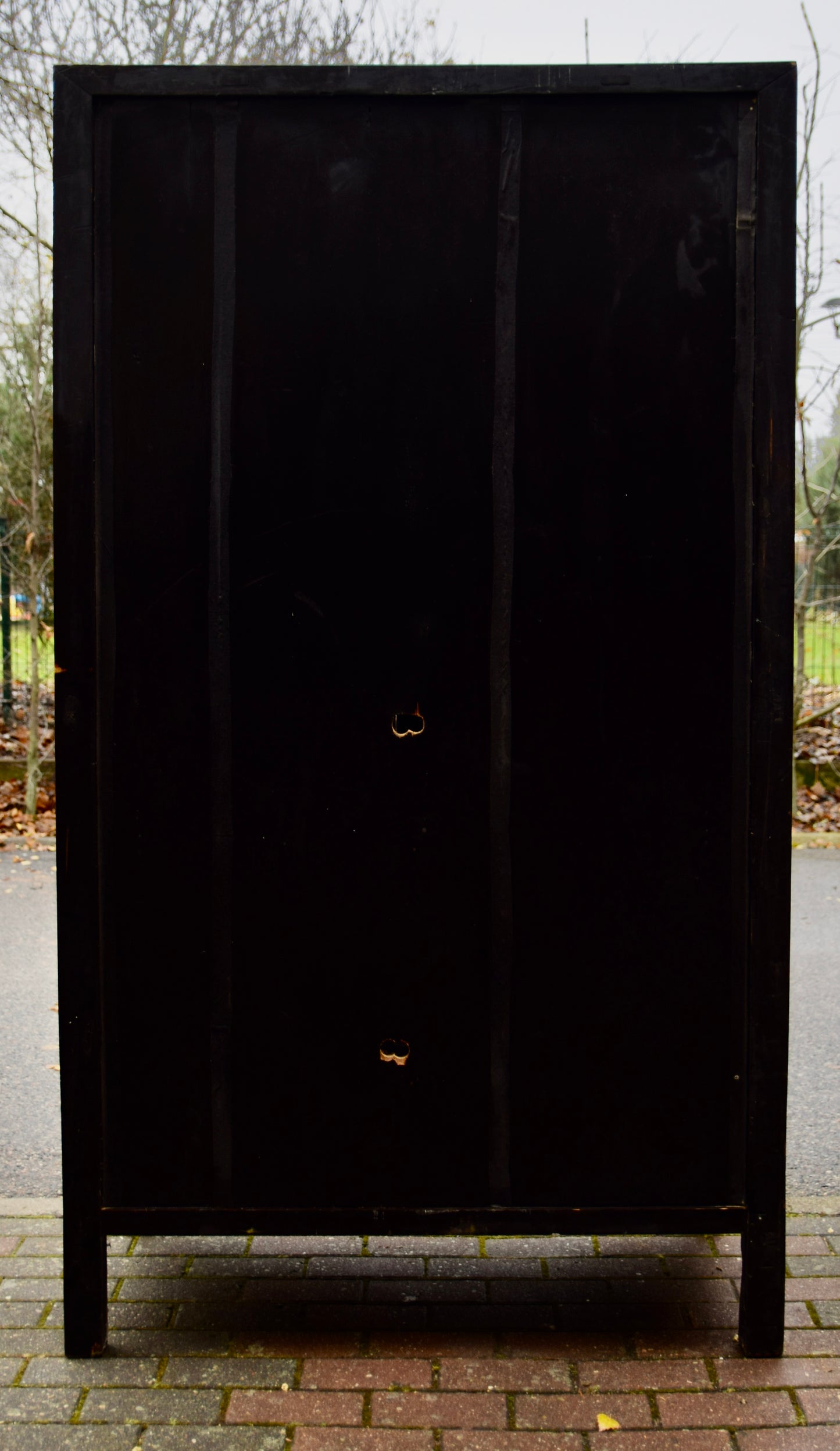 Szafa chińska z ozdobną Mandalą ciepły brąz 187x104x60cm Moon Door Cabinet