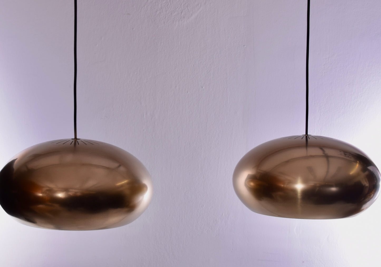 Para lamp , styl Jo Hammerborg / Fog & Mørup 60/70r typ UFO disk 32x15cm