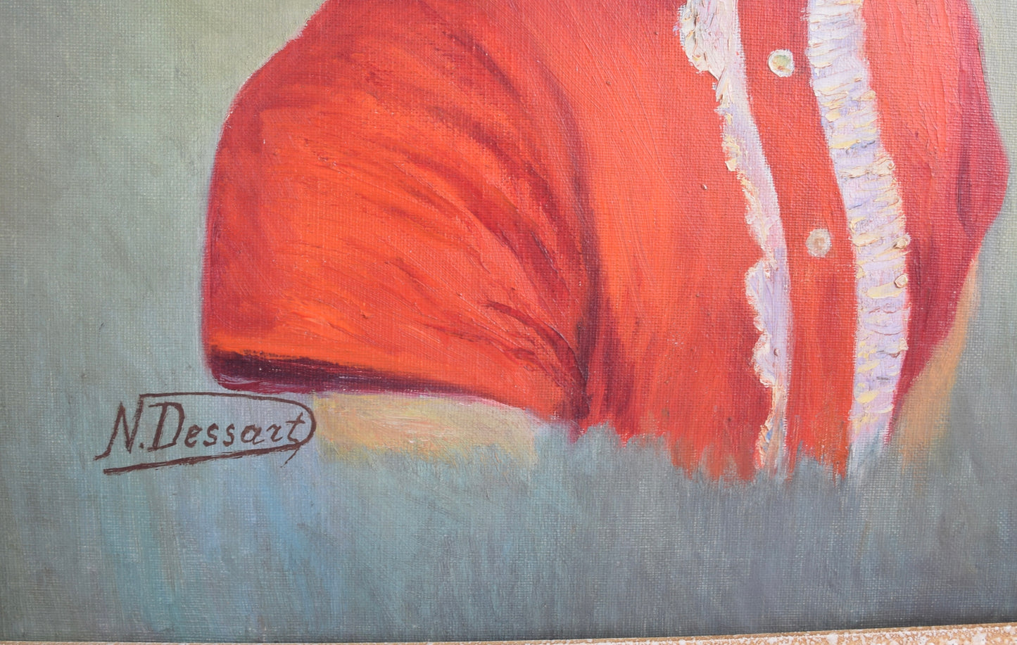 Portret dziewczynki j. Dessart 1964 r 67x57 cm