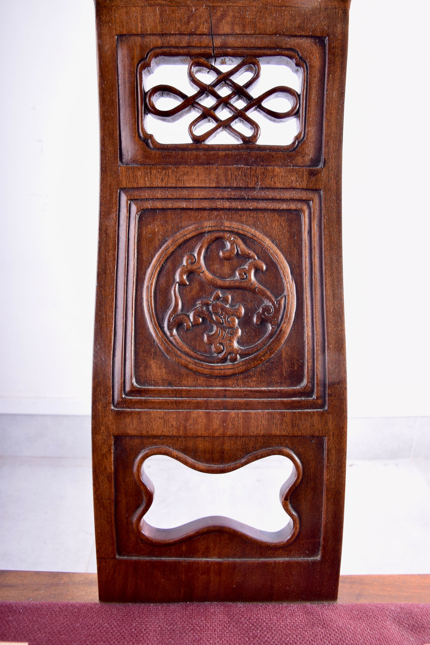 Fotel chiński typu „Podkowa” (Quanyi / Low Chair) I poł/XXw 75x70x60cm