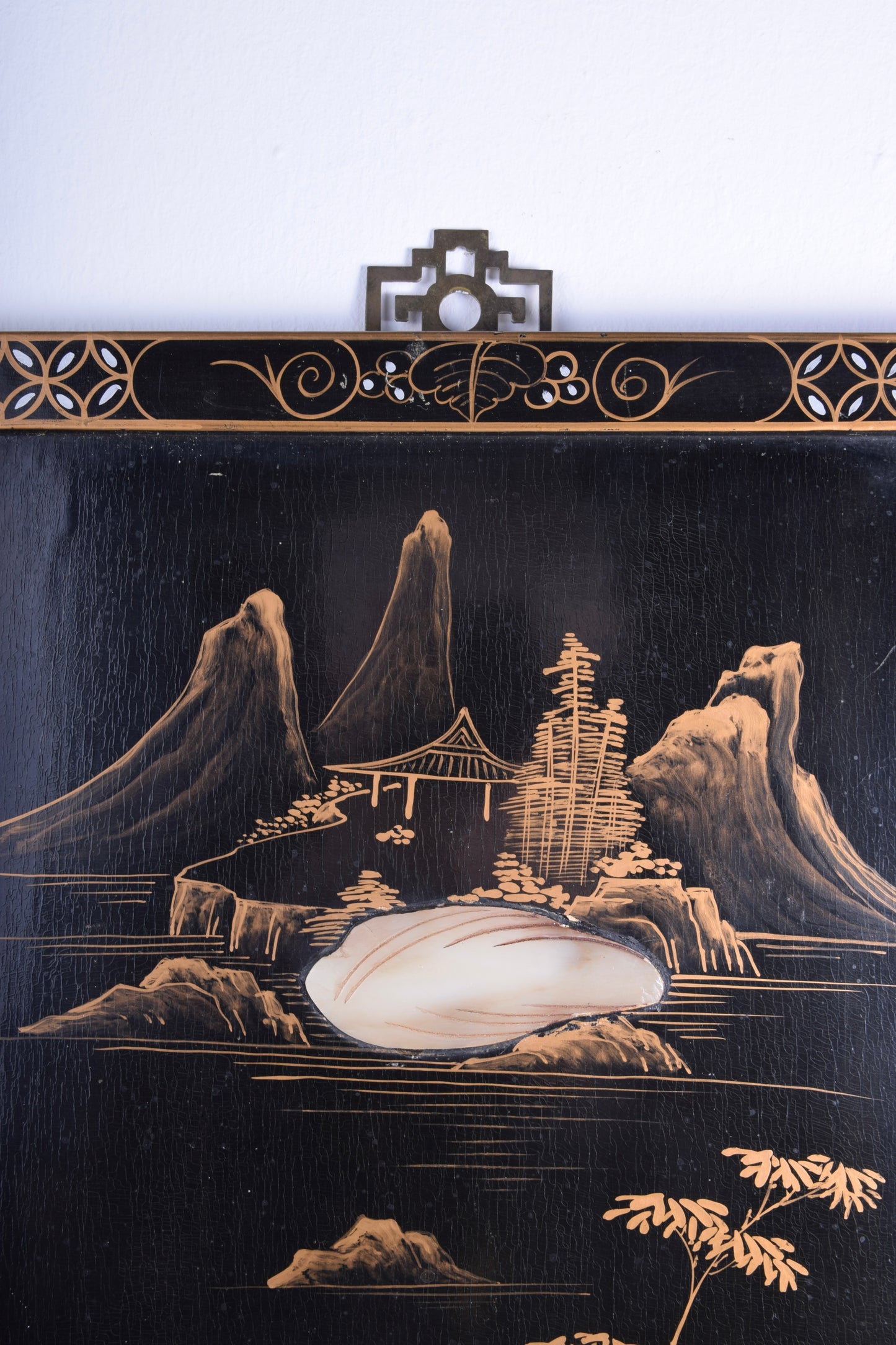 Chiński panel dekoracyjny Cena za sztukę Gejsza  czarny 90 x 30 x 2 cm