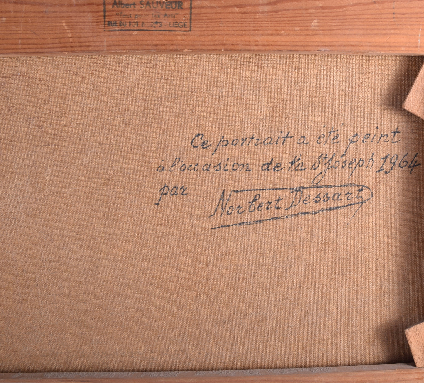 Portret dziewczynki j. Dessart 1964 r 67x57 cm