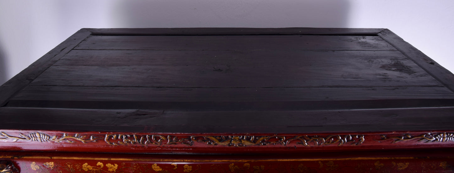 Chińska Szafa Ślubna1850 r Dynastia Qing CERTYFIKAT Shanxi 171x105x61 cm