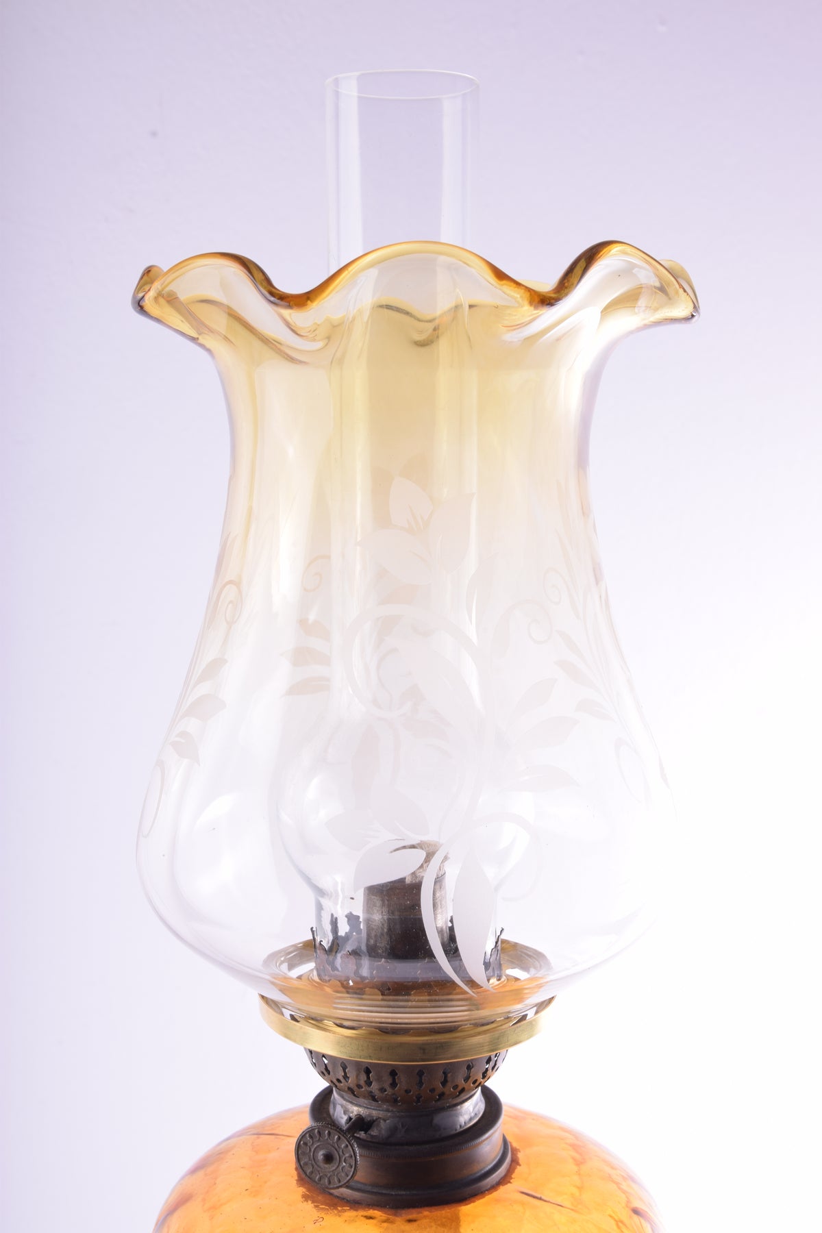 Lampa Naftowa, Kolumna Marmur/Cynkal, Sygnowana DEPOSE, Ok. 1900 r. 71 cm