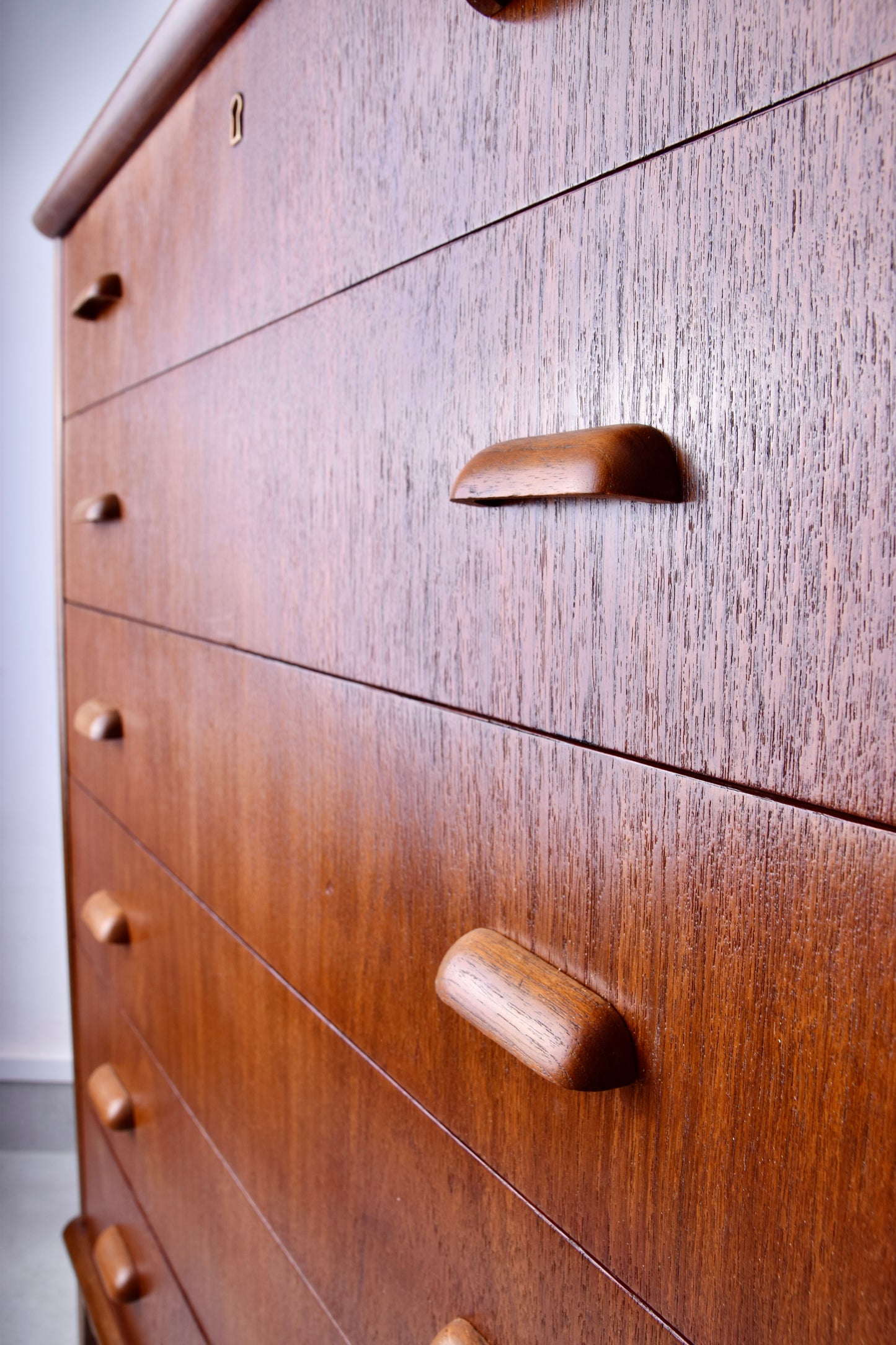 Duńska komoda teak – Danish Modern – lata 60 – 6 szuflad 105x80x42cm