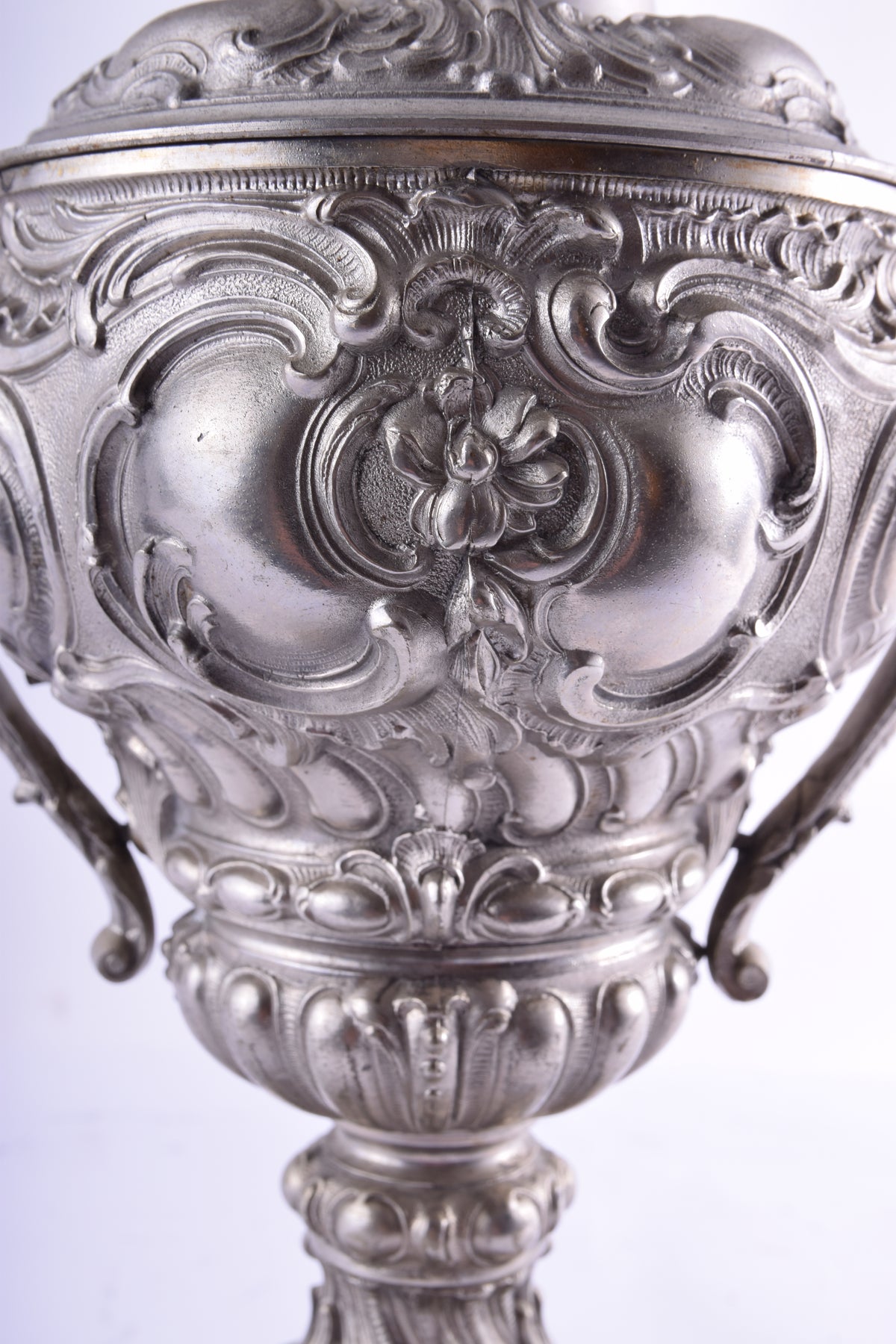 Zabytkowa Lampa Naftowa Carl Holy Berlin Neorenesans XIX w. 56x25 cm