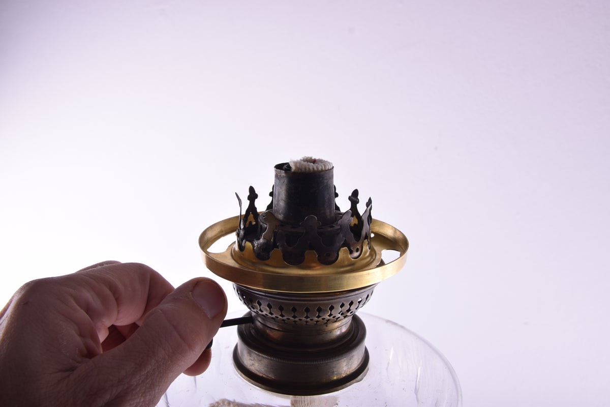 Secesyjna lampa figuralna Luna duża 108 cm XIX/XXw